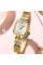 Женские часы Curren 9093 Gold-White с металлическим браслетом
