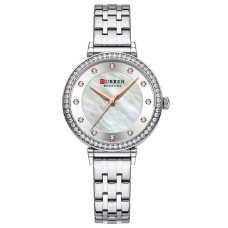 Жіночий годинник Curren 9087 Silver-White з перламутровим циферблатом
