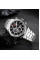 Мужские механические часы Forsining 6914 Silver-Black Steel с автоподзаводом