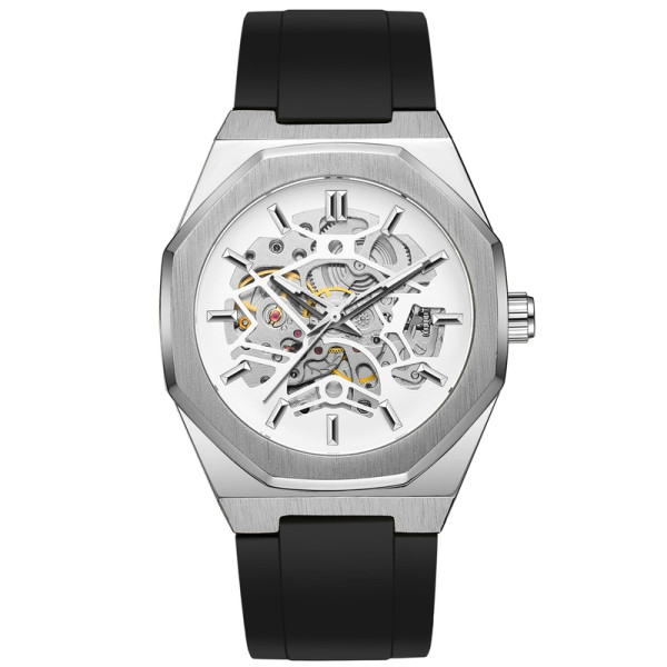 Мужские механические часы Forsining 8289 Silver-White с автоподзаводом