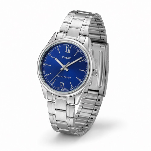 Жіночий годинник Casio LTP-V005D-2B2 кварцовий синій циферблат