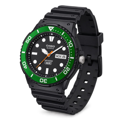 Чоловічий годинник Casio MRW-230H-1E3 тактичний 10 ATM зелений