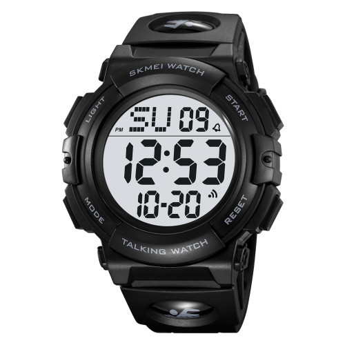 Чоловічий електронний тактичний годинник Skmei 2322BKWT Black-White