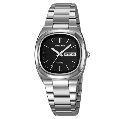 Чоловічий годинник Skmei 2420SIBK Silver-Black кварцовий металевий