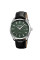Мужские часы Skmei 2490SIGN Silver-Green кварцевые кожаные