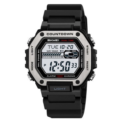 Мужские электронные часы Skmei 2522BK Black с водозащитой 5 ATM