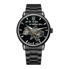 Мужские механические часы Awarder 022-3D с автоподзаводом All Black Steel