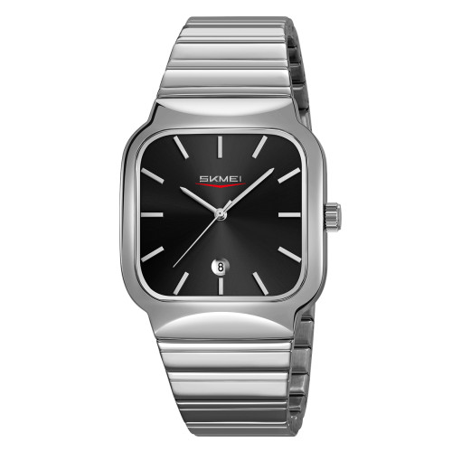 Чоловічий годинник Skmei 9361SIBK Silver-Black кварцовий металевий