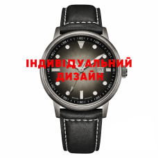 Чоловічий годинник Awarder 044 Black-Silver механічний сапфірове скло