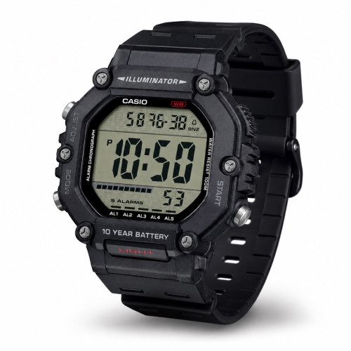 Мужские электронные часы Casio AE-1600H-1A водонепроницаемые 10 ATM