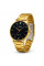 Чоловічий годинник Casio MTP-VT01G-1B кварцовий золотистий з чорним циферблатом
