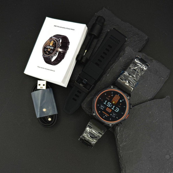 Розумний годинник Modfit Track Pro Black + ремінець в подарунок