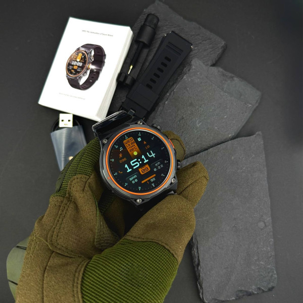 Розумний годинник Modfit Track Pro Black + ремінець в подарунок