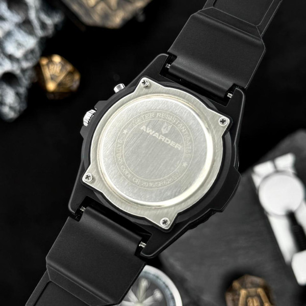 Годинник наручний спортивний Awarder 031 Ukraine Black-Blue 5 ATM