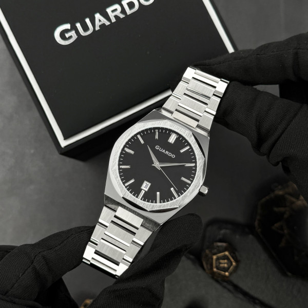 Чоловічий годинник Guardo 012740-1 кварцовий сталевий