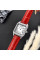 Женские часы Guardo 012832-3 с красным кожаным ремешком