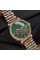Женские часы Awarder 047 Silver-Gold-Green механические с зеленым циферблатом
