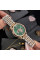 Женские часы Awarder 049 Silver-Gold-Green механика с автоподзаводом