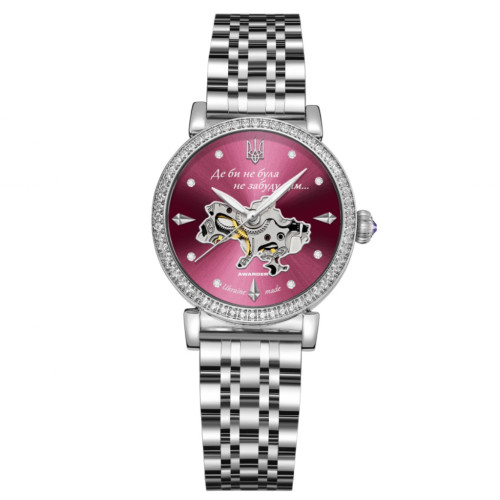 Женские часы Awarder 047 Silver-Pink с автоподзаводом