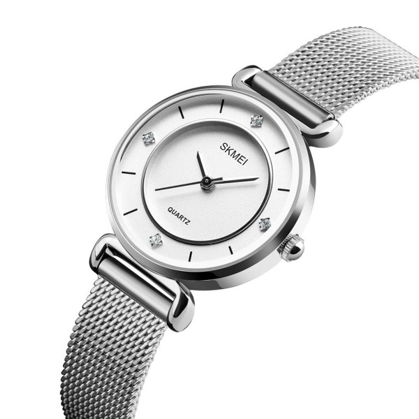 Женские часы Skmei 1330SSI Silver на металлическом браслете