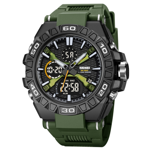 Чоловічий тактичний годинник Skmei 2220AG Army Green Arch з водозахистом 5 ATM