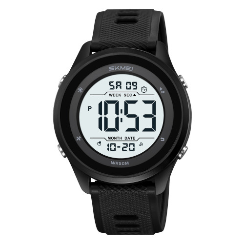 Чоловічий спортивний годинник Skmei 2498PBKWT Black-White водонепроникний 5 ATM
