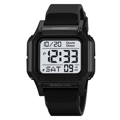 Мужские электронные часы Skmei 2537BKWT Black-White с водозащитой 5 ATM