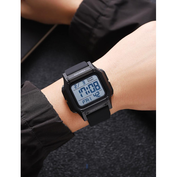 Мужские электронные часы Skmei 2537BKWT Black-White с водозащитой 5 ATM