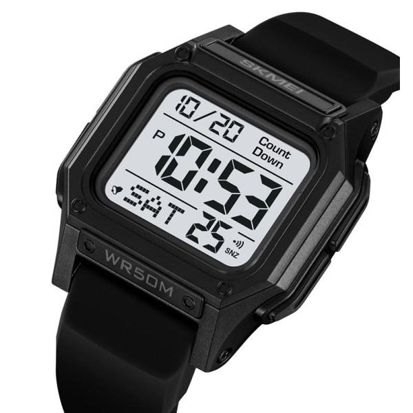 Мужские электронные часы Skmei 2537BKWT Black-White с водозащитой 5 ATM