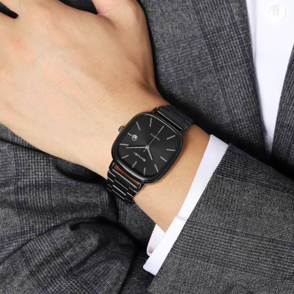 Мужские часы Skmei 2551BKBK All Black с металлическим браслетом