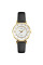 Женские часы Skmei 1330LGD Gold с кожаным корешком