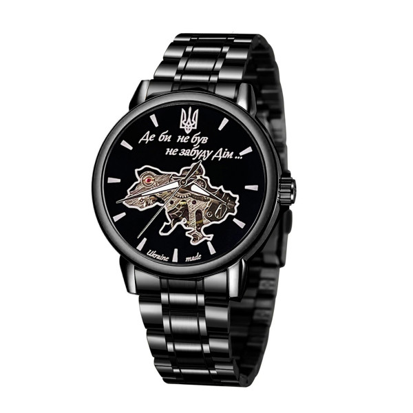 Механические часы Awarder 022 Де би не був All Black Mechanic Steel с люминесценцией