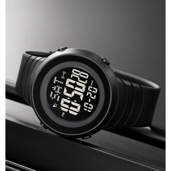 Чоловічий електронний годинник Skmei 2152BKBK All Black 5 ATM
