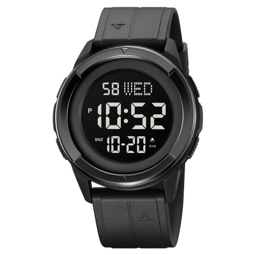 Мужские электронные часы Skmei 2047BKBK All Black с водозащитой 5 ATM