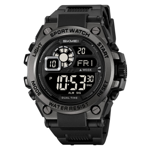 Мужские тактические часы Skmei 2318BKBK All Black электронные
