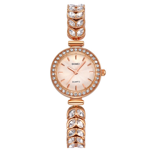 Женские часы Skmei 2547RG Rose Gold с металлическим браслетом