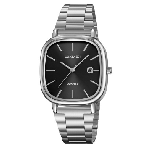 Мужские наручные часы Skmei 2551SIBK Silver-Black кварцевые металлические