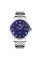 Чоловічий кварцовий годинник Skmei 9058SBU-B Silver-Blue з металевим браслетом