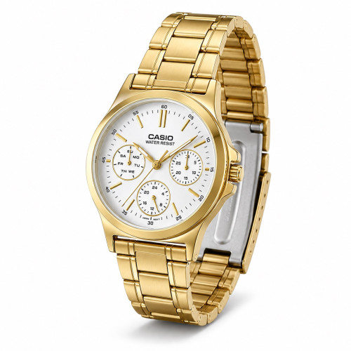Женские часы Casio LTP-V300G-7A кварцевые золотистые