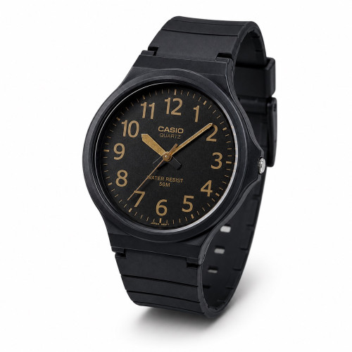 Чоловічий годинник Casio MW-240-1B2 кварцовий чорний 5 ATM