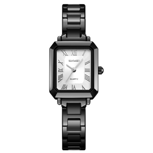 Жіночий годинник Skmei 2582BKSI Black-Silver кварцовий з металевим браслетом