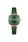 Жіночий годинник Curren 9079 Rose Gold-Dark Green з зеленим ремінцем