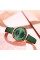 Жіночий годинник Curren 9079 Rose Gold-Dark Green з зеленим ремінцем