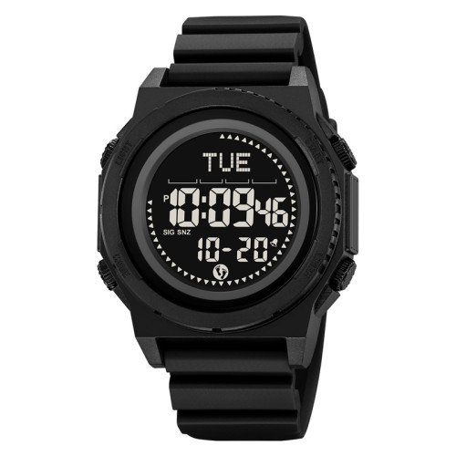 Мужские часы Skmei 2626BK Black с компасом и шагомером