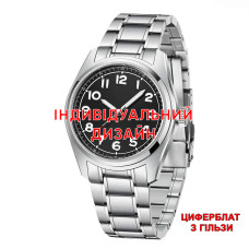 Мужские механические часы Awarder 055 Silver-Black Гильза 20 ATM
