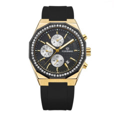Механические наручные часы Forsining 8314 Black-Gold с автоподзаводом
