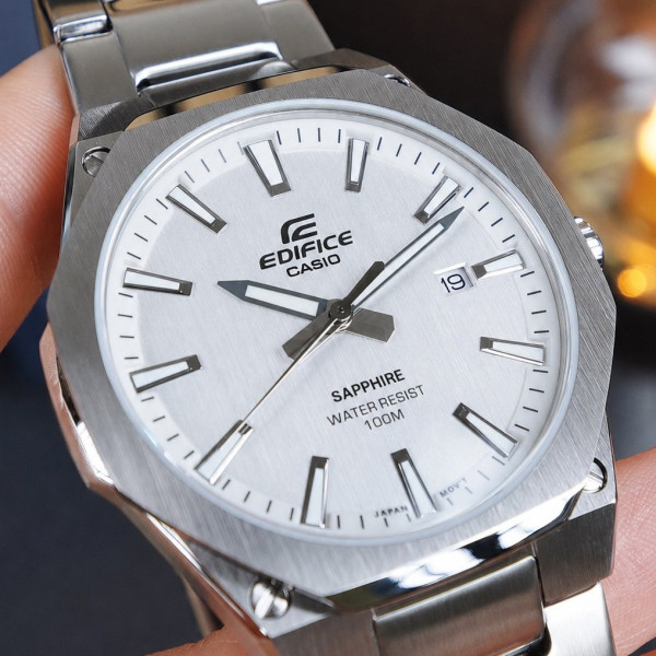 Мужские часы Casio Edifice EFR-S108D-7A с сапфировым стеклом 10 ATM