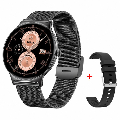 Розумний годинник Modfit Business Pro Black Mesh з функцією дзвінків та моніторингом здоров'я