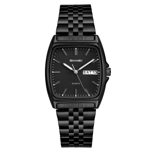 Жіночий годинник Skmei 2628BK Black з кварцовим механізмом та металевим браслетом