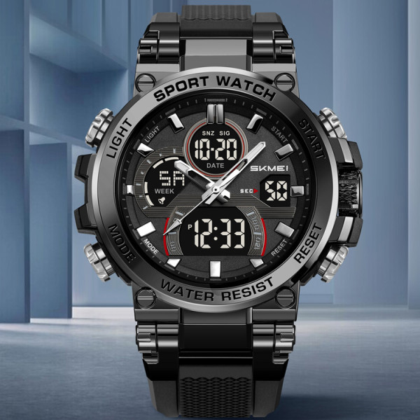 Мужские спортивные часы Skmei 2500BK Black 5 ATM